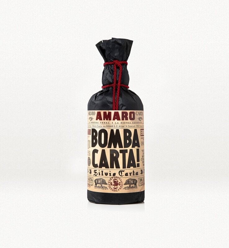 AMARO BOMBA CARTA Silvio Carta 70 CL 33% vol.