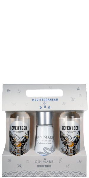 GIN MARE & SEVENTEEN MINI DUO G&T PACK  CONFEZIONE TRIS ACQUA TONICA
