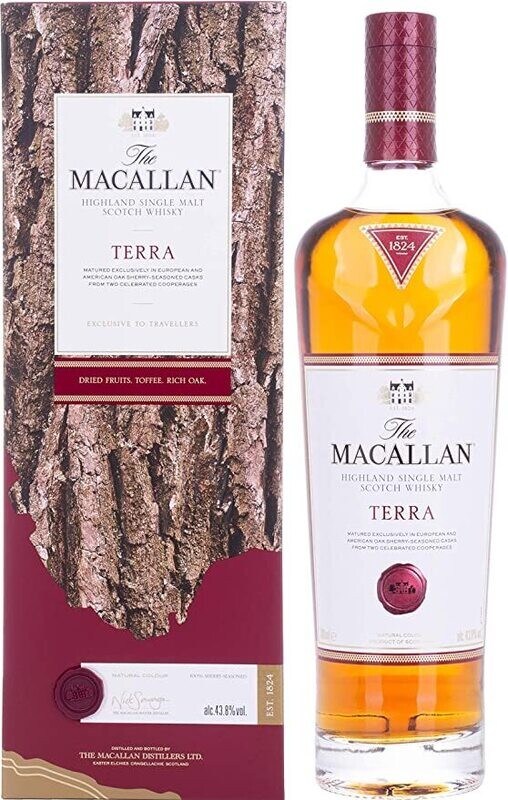 The Macallan TERRA  Highland Single Malt Scotch Whisky 43,8% Vol. 0,7l in Giftbox