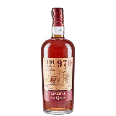Rum "970" Reserva 6 Years Old ( ANNO SULL'ETICHETTA 2014)- Agricola da Madeira
