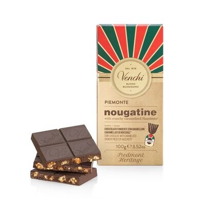 Tavoletta di cioccolato fondente Nougatine 100 g