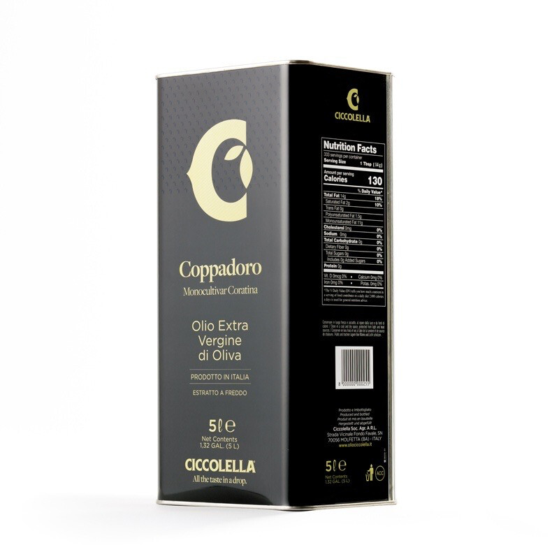 Coppadoro Ciccolella Monocultivar Coratina – Lattina 5 Litri