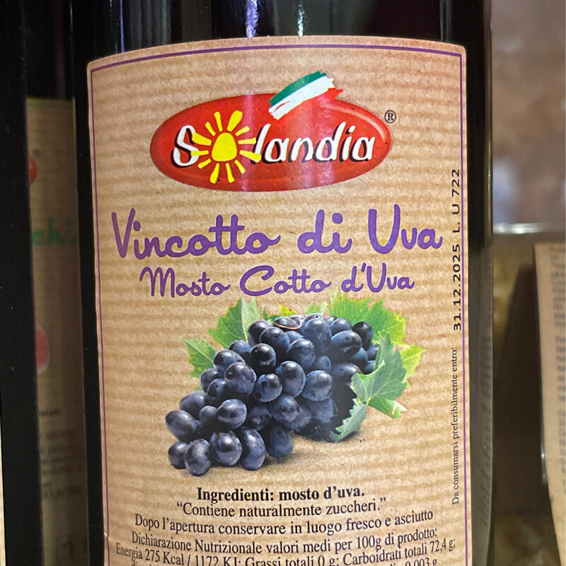 Vino cotto D’uva bottiglia 750 ml