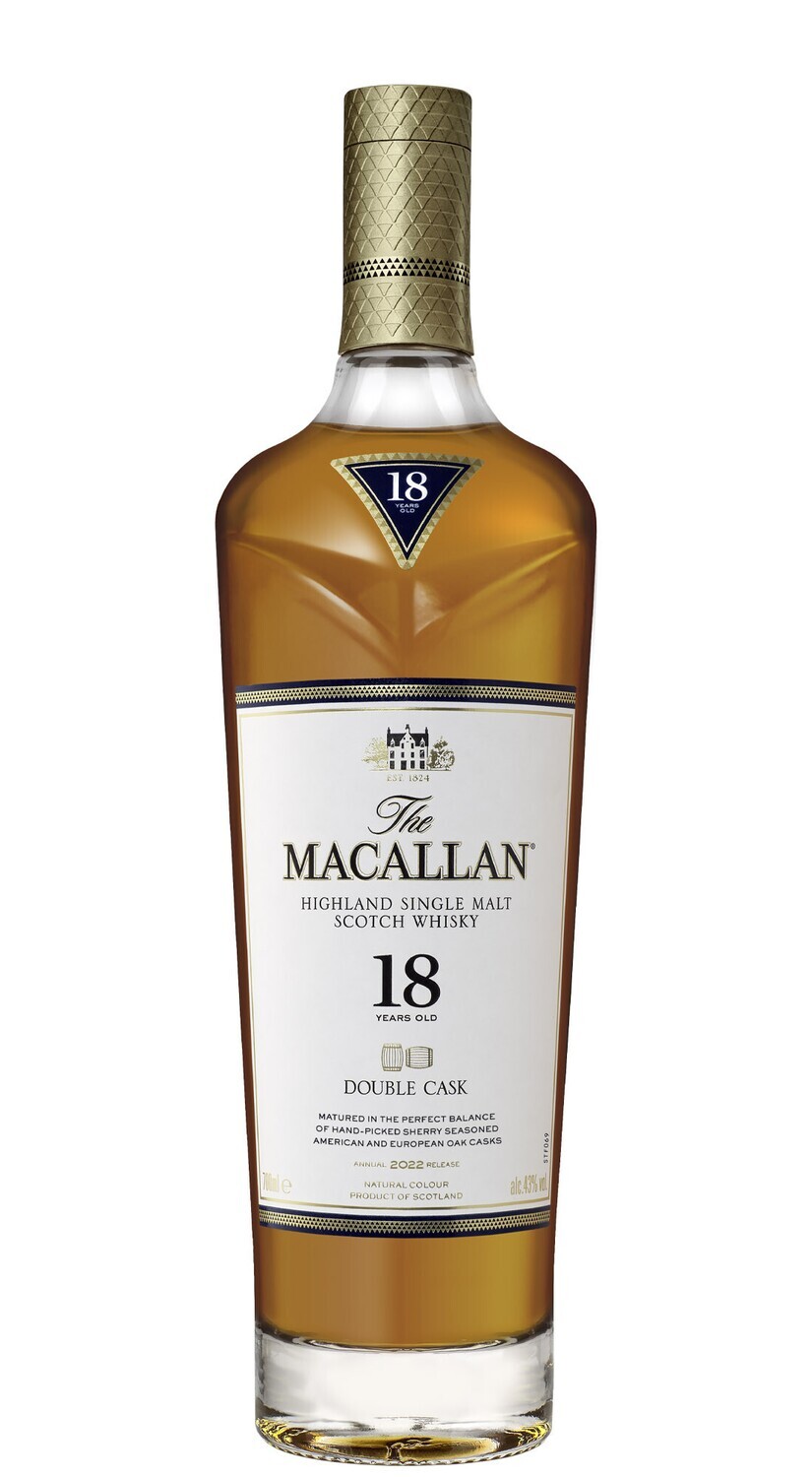 The Macallan 18 Y.O. Double Cask 2023 THE MACALLAN SCOZIA 70 cl / 43°