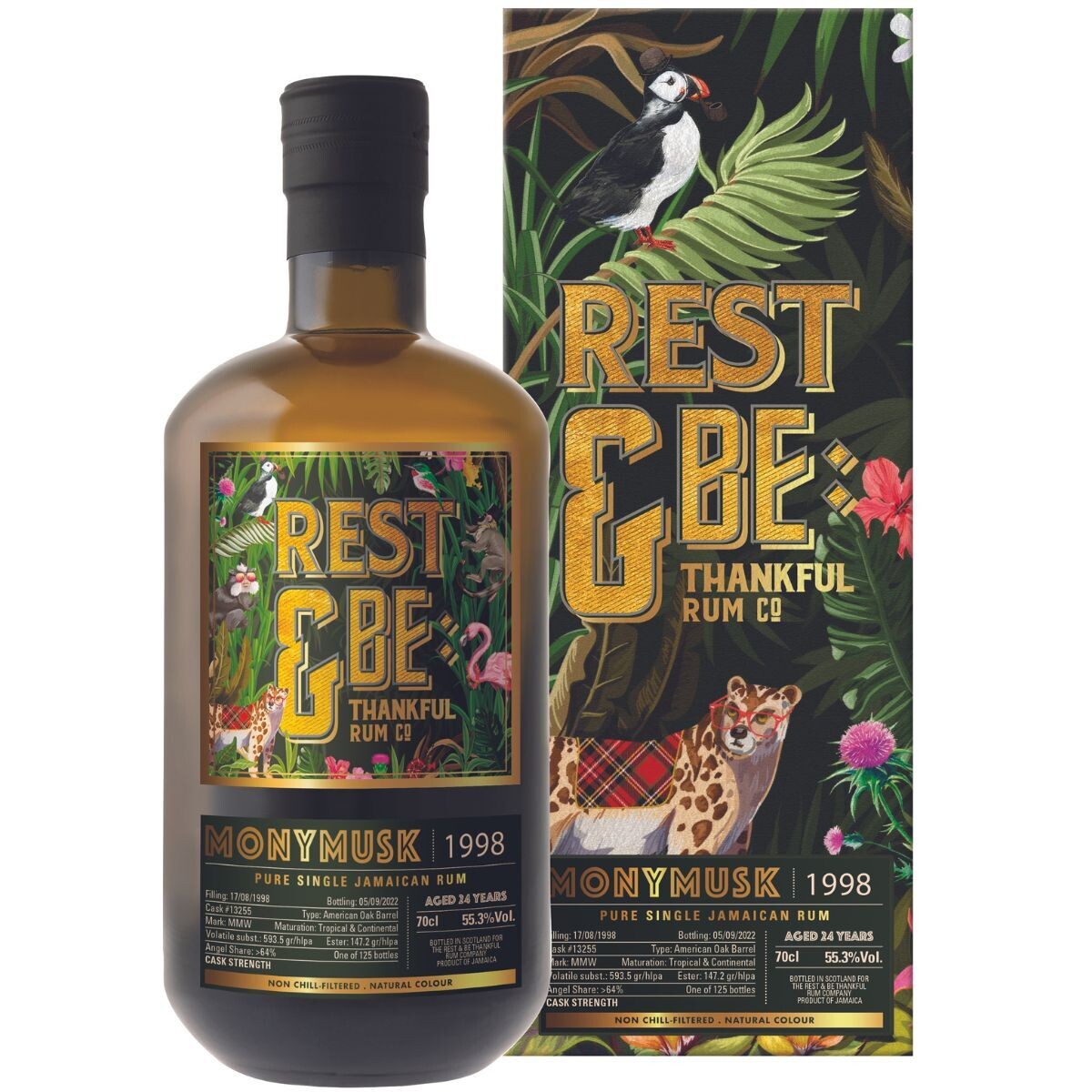 REST & BE THANKFUL - MONYMUSK MMW 1998 24 YO 70 cl 59.1 % vol