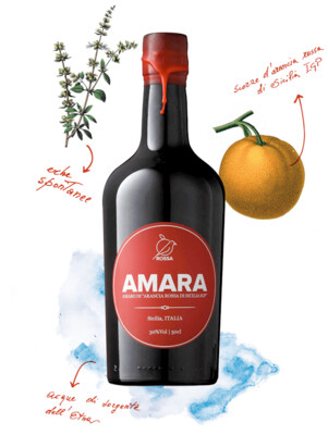 Amara Liquore Amaro Di Arancia Di Sicilia 30° 50 cl