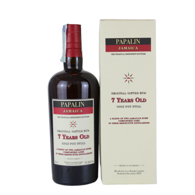 Jamaica Blended Rum 7 Y.O. Ed. 2021 - Papalin (0.7l, astuccio) 57,18% vol.
