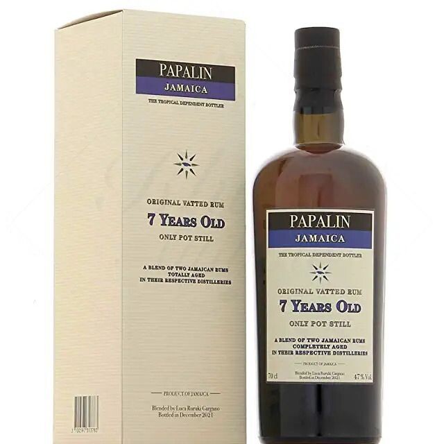 Jamaica Blended Rum 7 Y.O. Ed. 2021 - Papalin 700 ml  47%vol. - ASTUCCIO