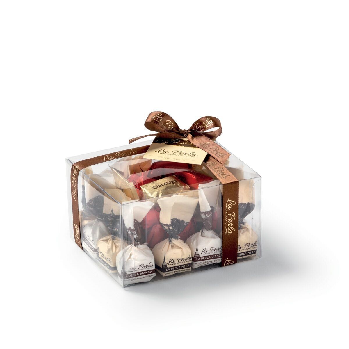 Tartufi di cioccolato e giandujotti assortiti - La Perla     confezione da 380g