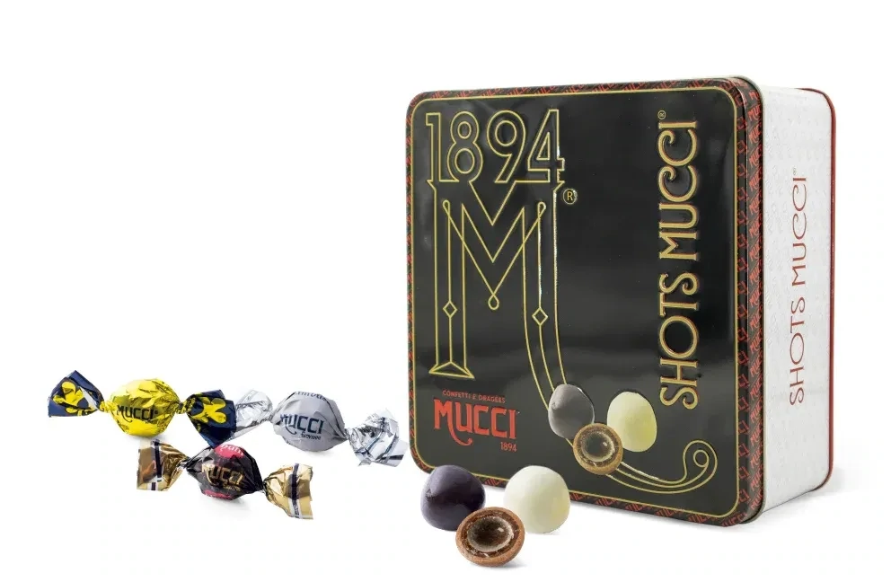 Shots Mucci/Dragées al liquore      scatola da 380g