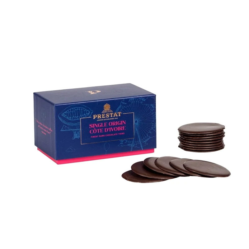 Sfoglie di cioccolato fondente 73% - PRESTAT   200g