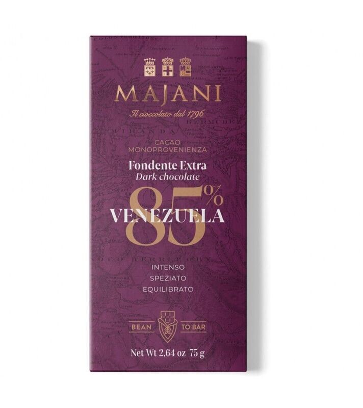 Tavoletta Cioccolato Fondente Venezuela 85% - Majani
