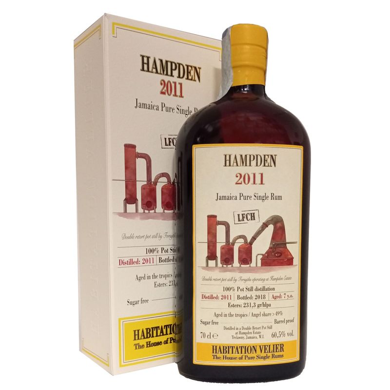 Rum Hampden 2011 Jamaica Pure Single Rum Lfch – Habitation Velier Astuccio70 cl - 60,5 vol