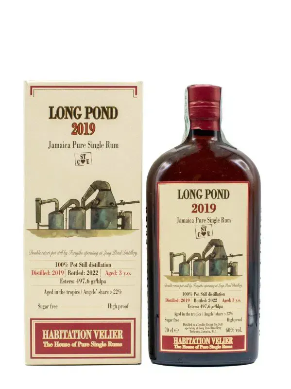 Rum Long Pond 2019 Jamaica pure single rum oh 3 yo Habitation Velier Astuccio 70 cl - 60 vol