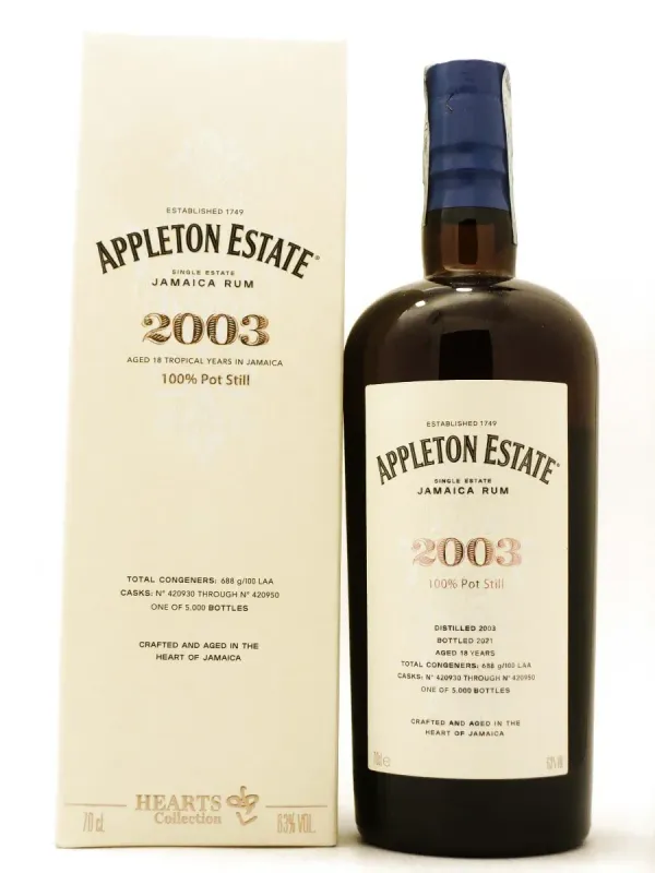 Appleton Estate 2003 Single Estate 2003 JAMAICA 70 cl / 63°