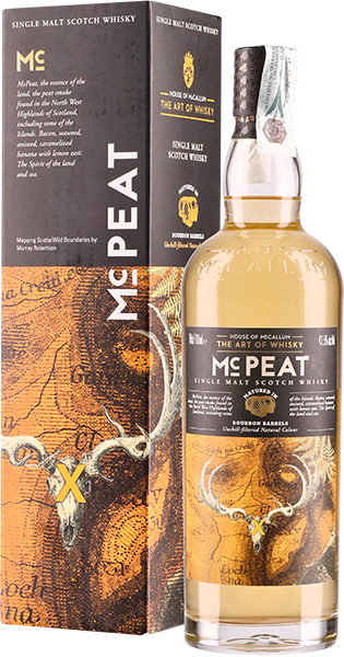 Whisky House Of Mccallum Mc Peat Single Malt 700 ml - vol.43,5 % Astuccio