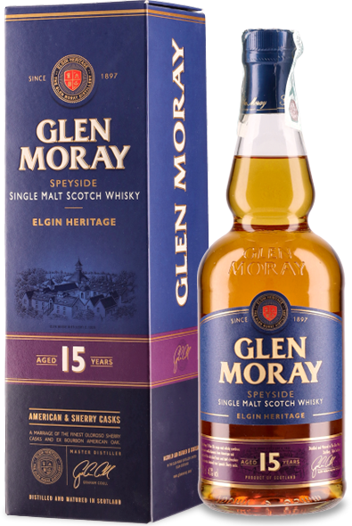 Glen Moray 15 YO Whisky 700 ml - vol. 40% Astuccio