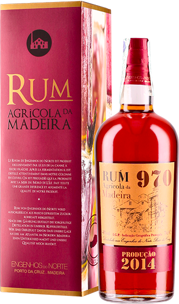 Rum "970" Reserva 6 Years Old ( ANNO SULL'ETICHETTA 2014)- Agricola da Madeira 700 ml - vol. 40 % Astuccio