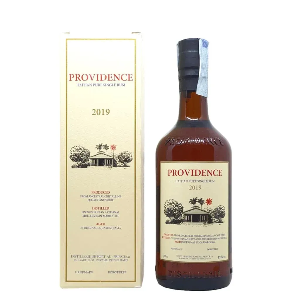 Providence Aged 3 Y.O. HAITIAN PURE SINGLE RUM 2019 70 CL 52% VOL Astuccio