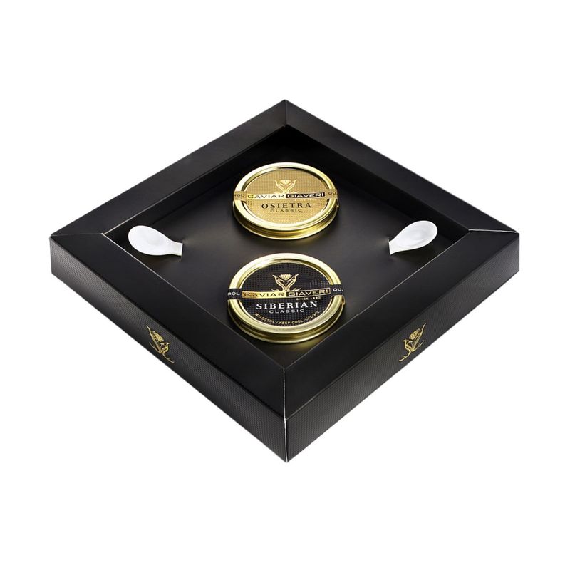 Caviar Box - The King and the Queen GIAVERI 2 diverse tipologie da 30 grammi