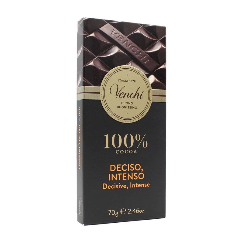 Venchi Tavoletta Deciso, Intenso 100 % - 70 gr
