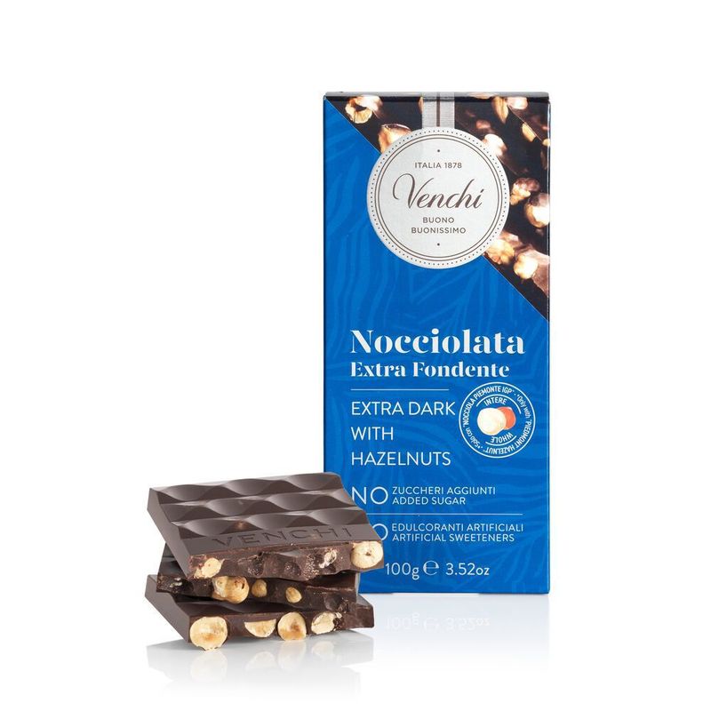 Venchi Tavoletta Nocciolata Extra Fondente NO ZUCCHERI AGGIUNTI- 100g