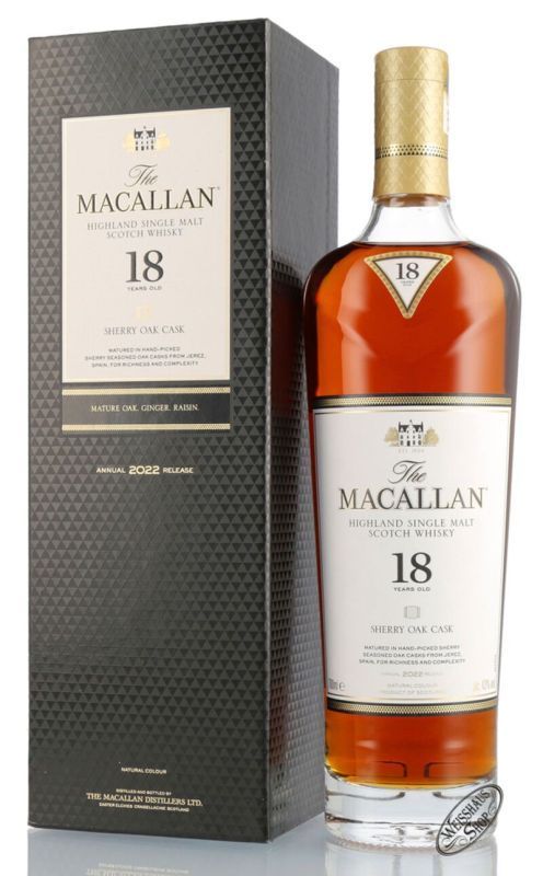The Macallan 18 Y.O. Sherry Oak Cask 2022 THE MACALLAN SCOZIA 70 cl / 43°