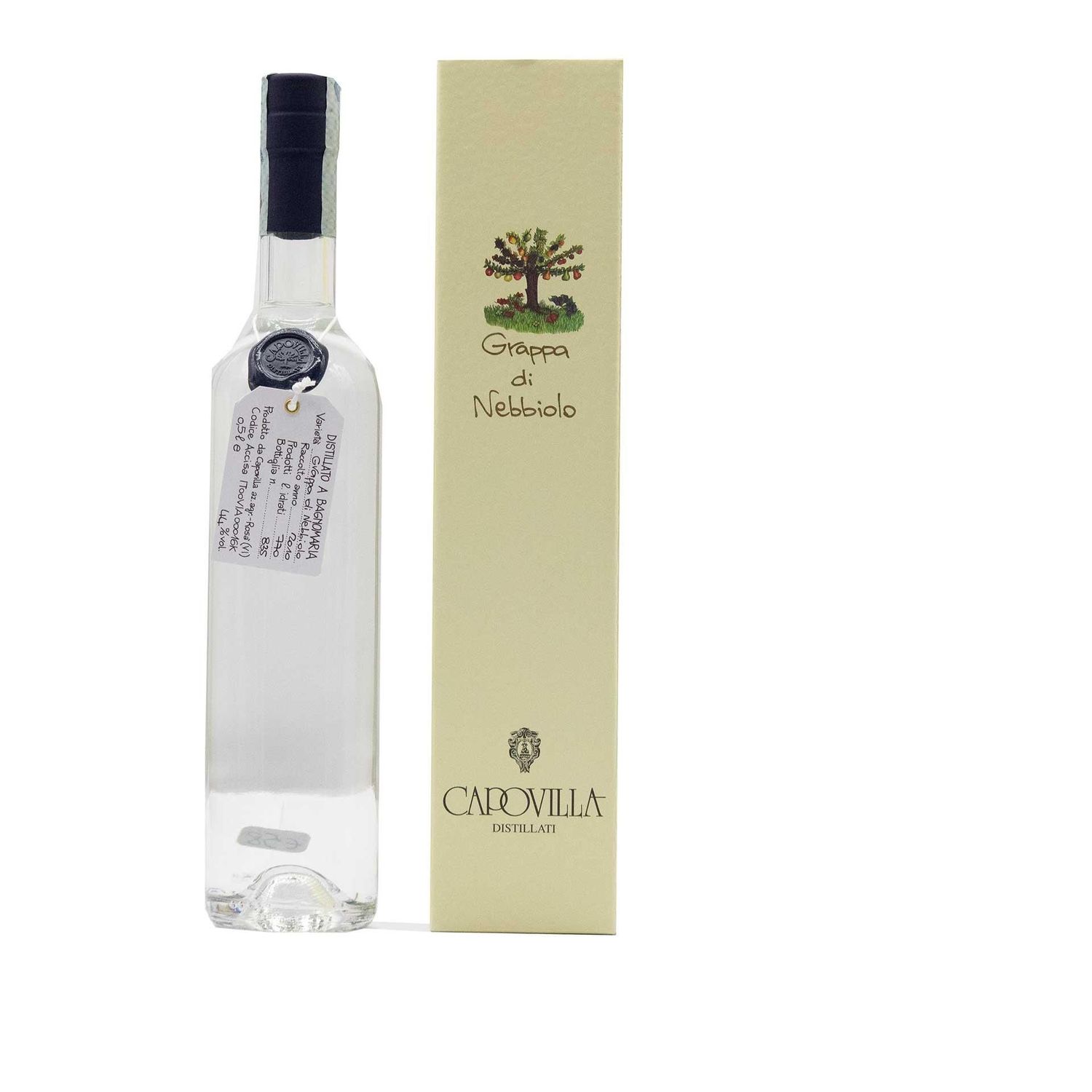 Capovilla Grappa di Nebbiolo 500 ml - vol. 44% astuccio