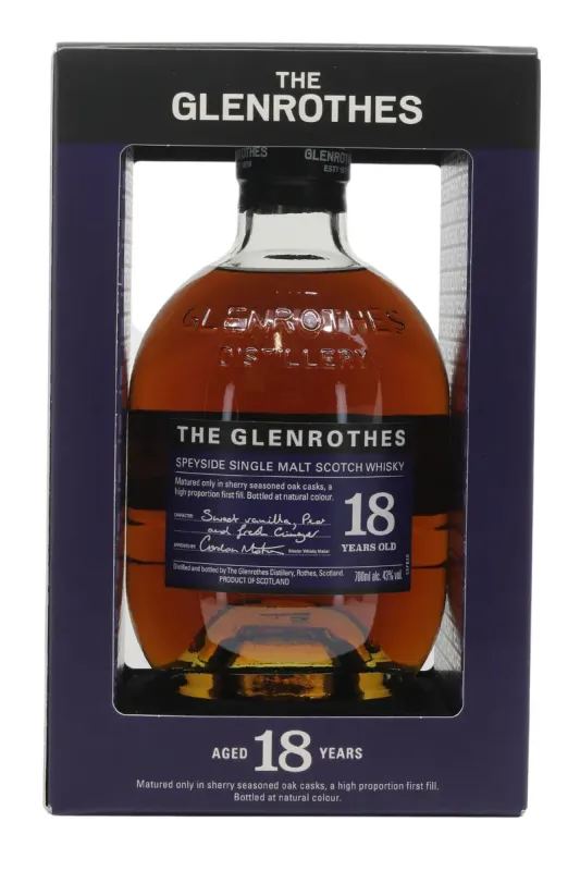 The Glenrothes 18 Y.O.WHISKY SINGLE MALT GLENROTHES SCOZIA 70 cl / 43° CON ASTUCCIO