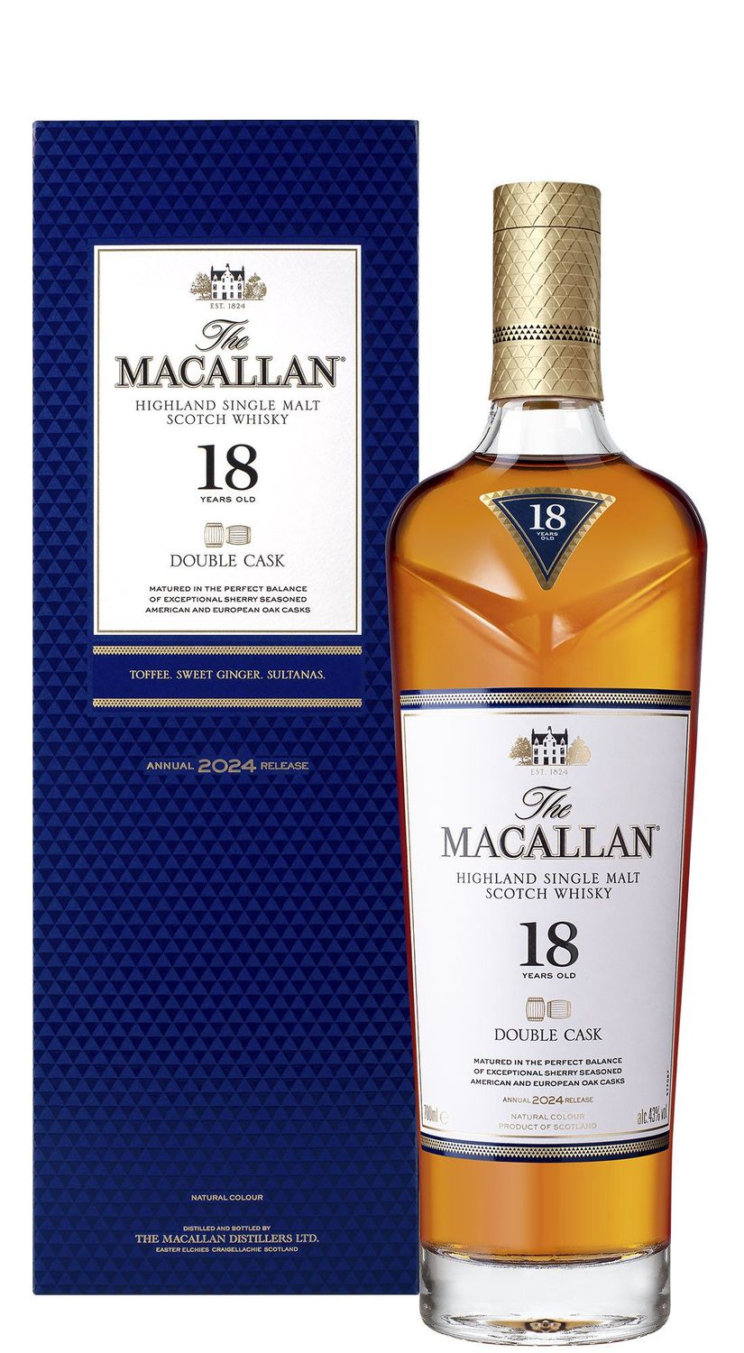 The Macallan 18 Y.O. Double Cask 2024 THE MACALLAN SCOZIA 70 cl / 43°