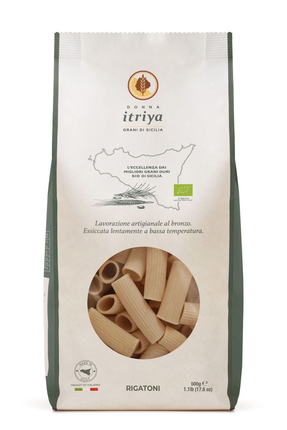 Donna Itriya Grani di Sicilia - Rigatoni Grani Antichi BIO 500 g