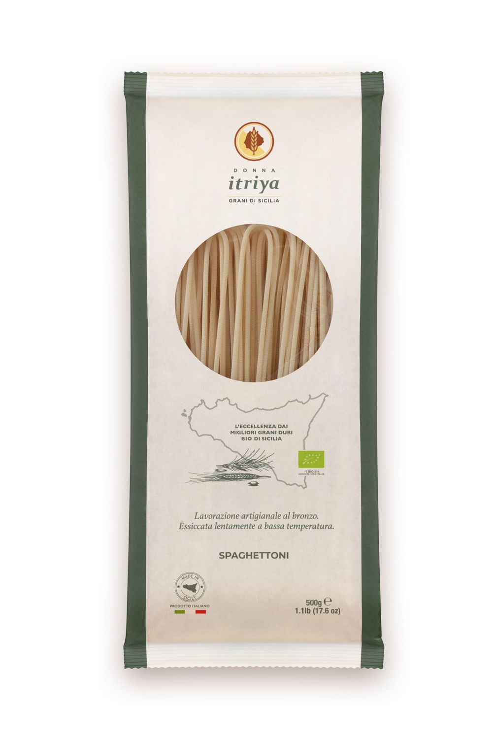 Donna Itriya Grani di Sicilia - Spaghettoni Grani Antichi BIO 500 g