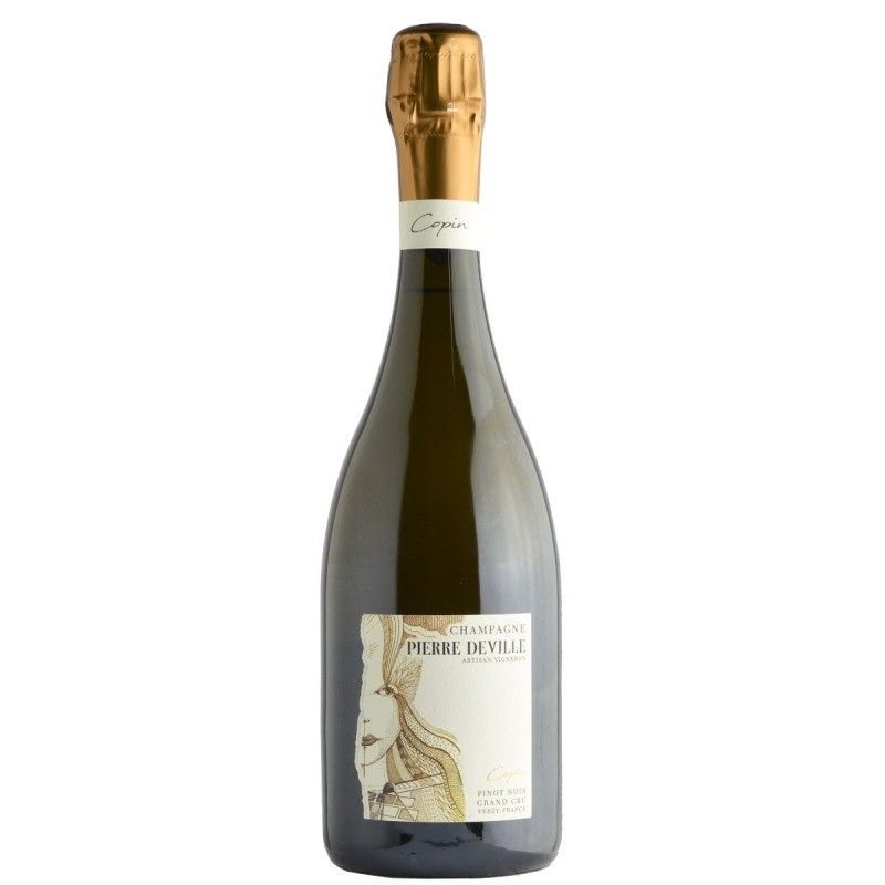 Pierre Deville Champagne Copin Pinot Noir Grand Cru par Alban Corbeaux  750 ml - vol 12,5%
