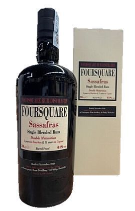 Foursquare Sassafras Single Blended Rum Double Maturation 3 yo 70 cl - 61 vol