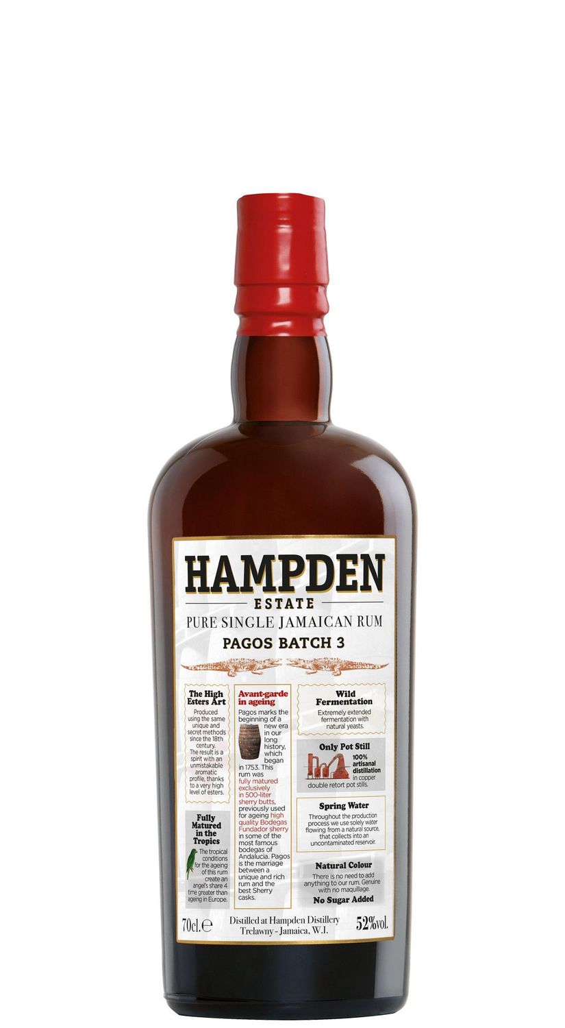 Hampden Estate 2024 Pagos Batch 3 pure single Jamaican Rum 70 cl / 52° astuccio