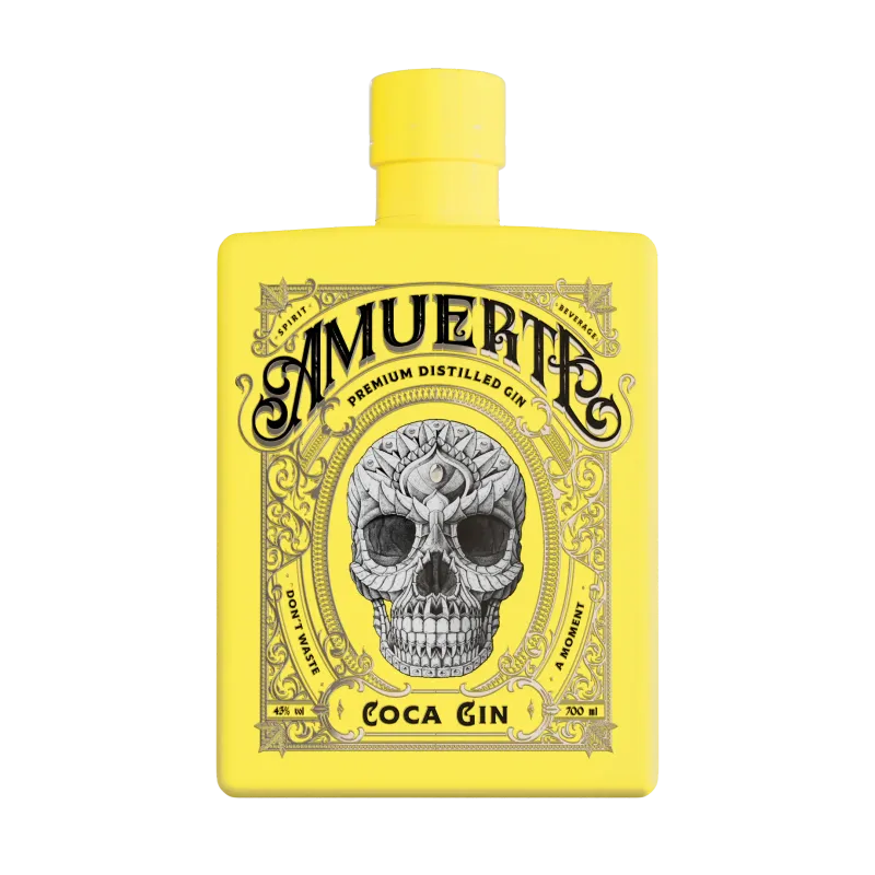 Gin 'Coca Leaf Yellow' 70cl - Amuerte
