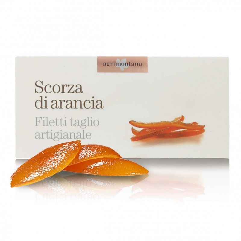 Agrimontana Scorza di Arancia Filetti Taglio Artigianale 200 g Agrimontana Scorza di Arancia Filetti Taglio Artigianale 200 g