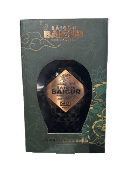 GIN SAIGON BAIGUR 1750 ML MAGNUM BOTTLE 43%vol. astuccio GIN SAIGON BAIGUR 1750 ML MAGNUM BOTTLE 43%vol. astuccio