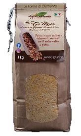 Agricoltura Savoldelli Le Farine di Clemente La Tre Mais Spinato di Gandino Rostrato Rosso Nostrano dell'Isola 1 kg