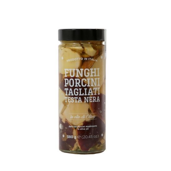 Borgolab Funghi Porcini Tagliati Testa Nera in Olio Extravergine di Oliva Gr580