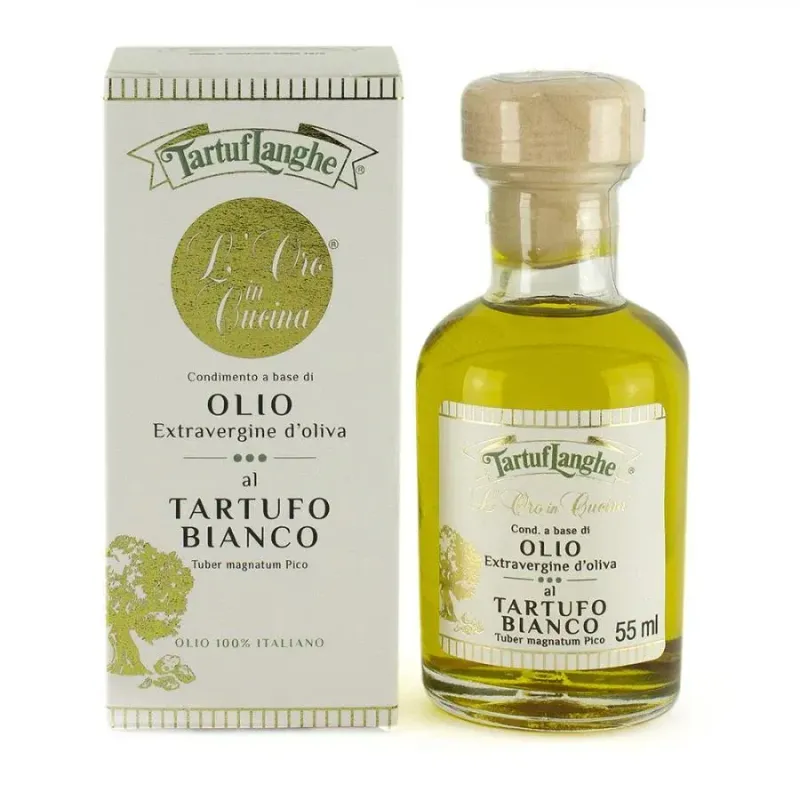 Tartuflanghe Olio Extravergine di Oliva con fettine di tartufo bianco 55 ml