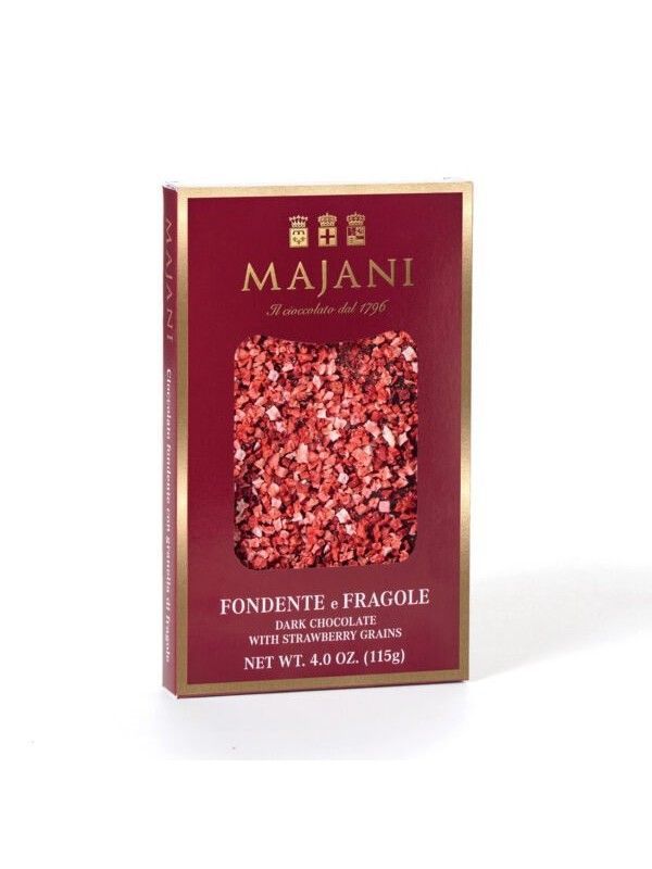 Majani Cioccolato Fondente e Fragole 115g