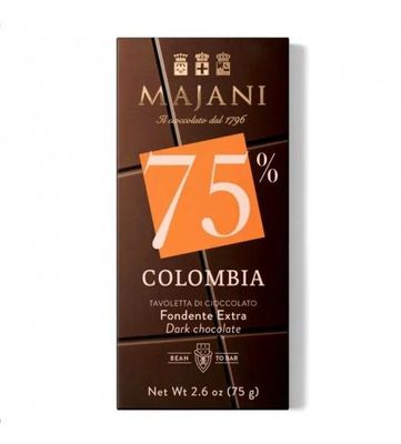 Majani Tavoletta Fondente Colombia 75% Majani Tavoletta Fondente Colombia 75%