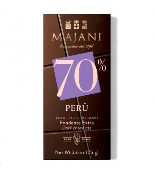 Majani Tavoletta Fondente Perù 70% 75gr