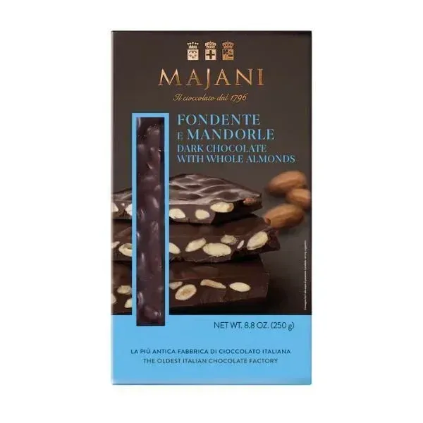 Majani Maxi Tavoletta Fondente e Mandorle 250g