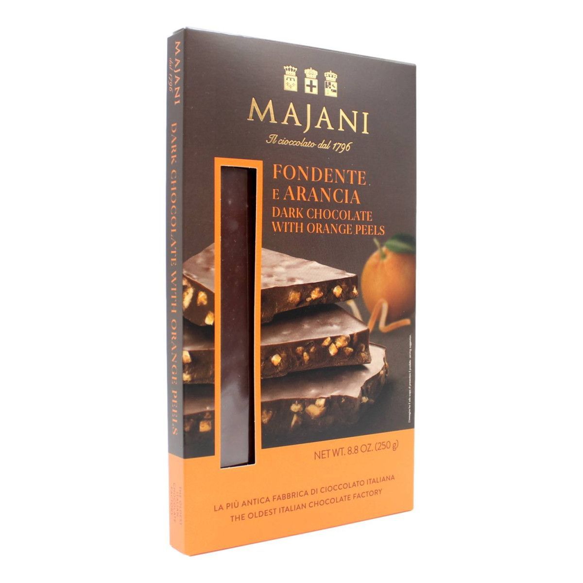 Majani Maxi Tavoletta Fondente e Arancia 250g