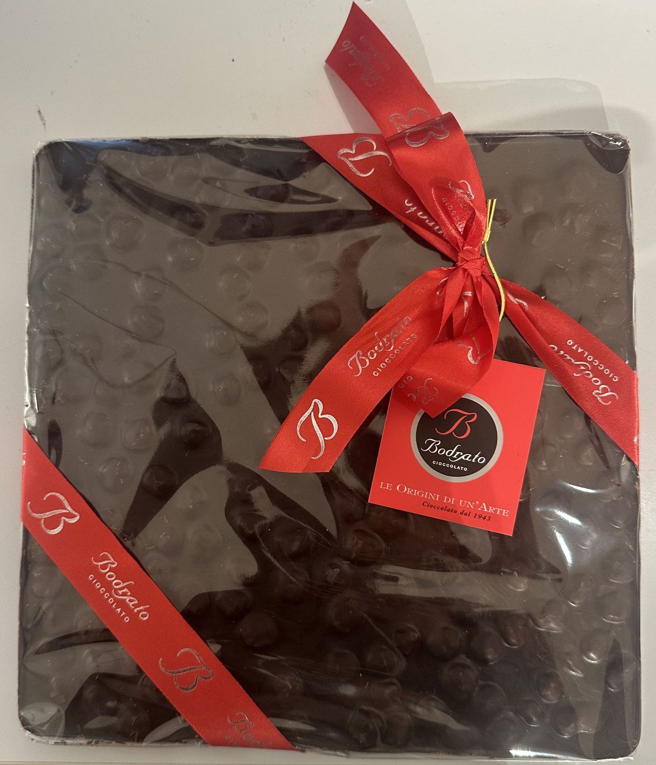 Bodrato Lastra Cioccolato Fondente e Nocciole 800 gr