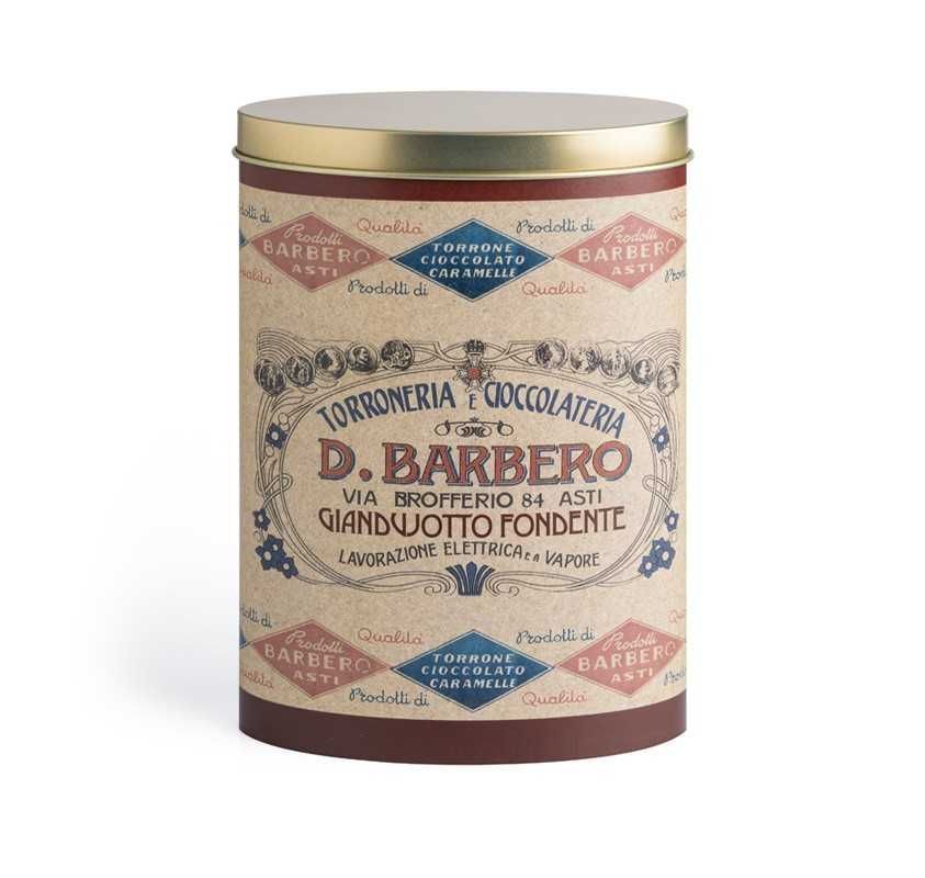 Barbero Giandujotto Fondente confezione in latta Ovale 150g