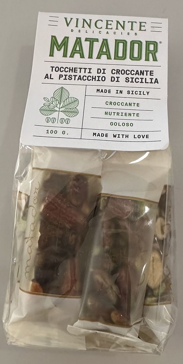 Vincente Tocchetti di croccante al pistacchio di sicilia sacchetto da 100 gr