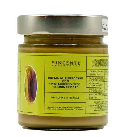 Vincente Crema al Pistacchio Verde di Bronte DOP 180gr
